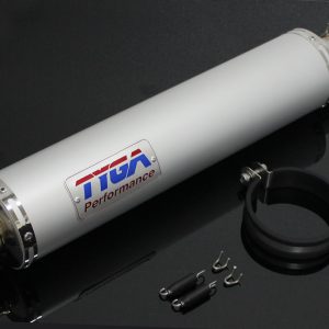 TYGA Endschalldämpfer Aluminium rund 450mm (4-Takt)