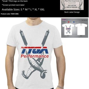 TYGA T-Shirt -Twin chambers- weiß,  Größen: S – XXL