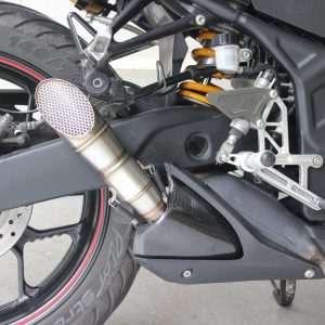TYGA Endschalldämpfer mesh/slash cut “slip-on” mit Carbon Cover, Yamaha R3