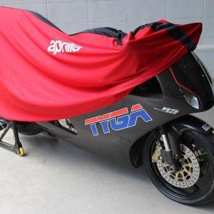 TYGA Motorradhaube rot / schwarz Aprilia