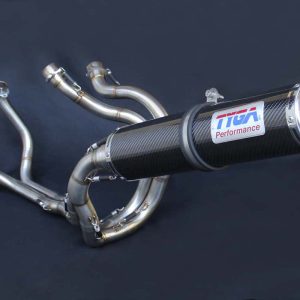 TYGA Auspuffanalage Race mit Carbon Endschalldämpfer, Honda NC30 / NC35
