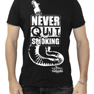 TYGA T-Shirt -Never quit smoking- schwarz,  Größen: S – XXL