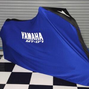 TYGA Motorradhaube blau/schwarz, Yamaha MT-07